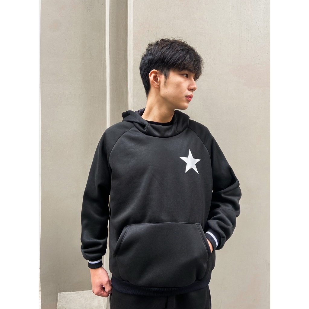Áo Hoodie Nỉ bông - Hàng thiết kế - hoạ tiết STAR | BigBuy360 - bigbuy360.vn