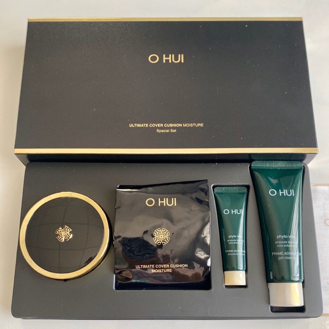 SÉT PHẤN NƯỚC OHUI ĐEN ULTIMATE COVER CUSHION MOISTURE-MẪU 2020