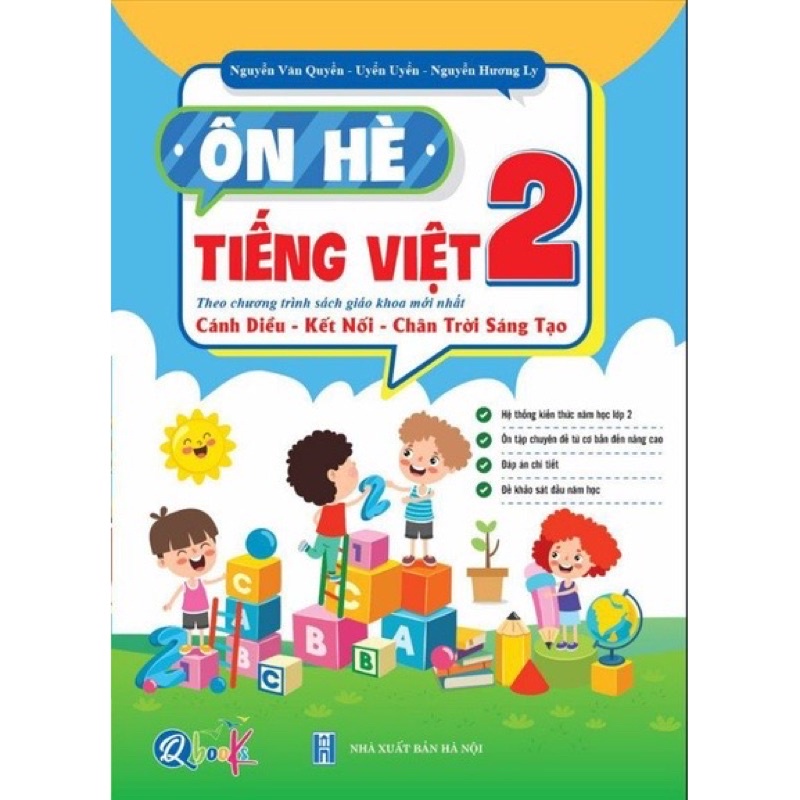 Sách - Ôn Hè Tiếng Việt 2 (Dành Cho Học Sinh Lớp 2 Lên Lớp 3) - Theo chương trình SGK mới nhât)