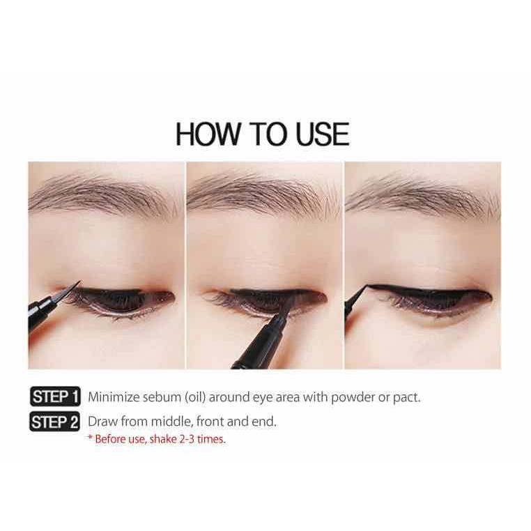 Kẻ mắt dạ Cellio Miracle Waterproof Pen Liner - không lem, không trôi | BigBuy360 - bigbuy360.vn