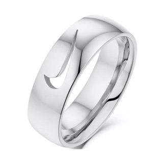 Nhẫn N. I. K. E mạ bạc