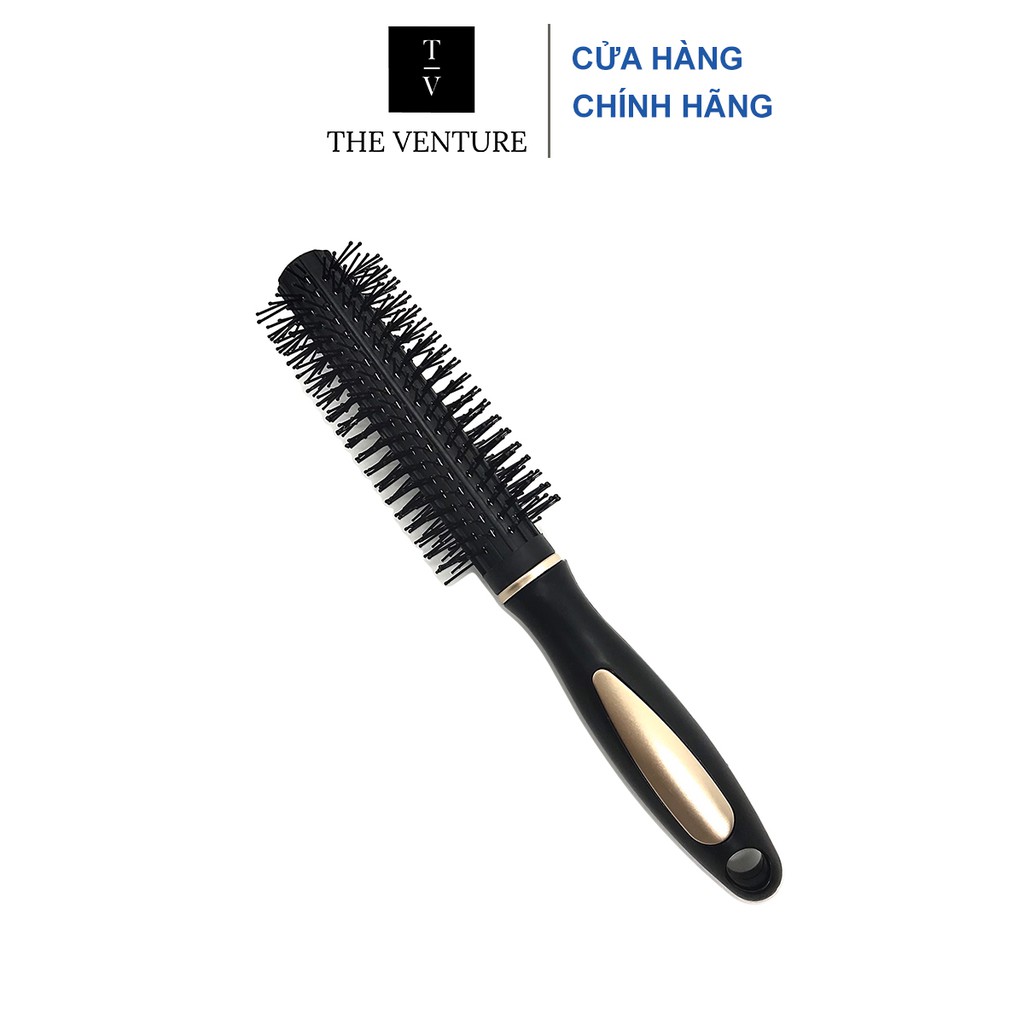 Lược tròn Gold Skeleton Brush tạo kiểu tóc , uốn tóc cao cấp .