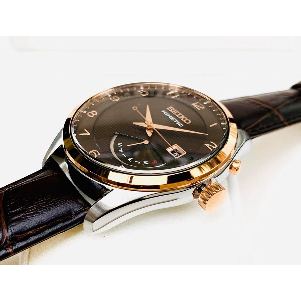 ĐỒNG HỒ CƠ NAM Seiko SRN068P1-CỰC LẠ VỚI TONE CÀ PHÊ CHỦ ĐẠO