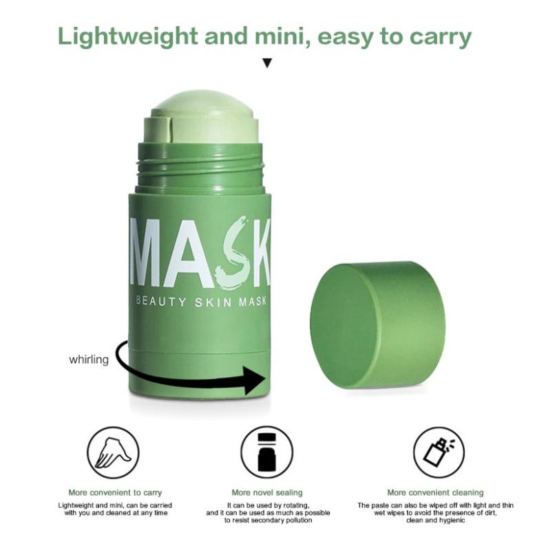 Mặt Nạ Trà Xanh MASH Dưỡng Ẩm Giảm Mụn Đầu Đen 40g