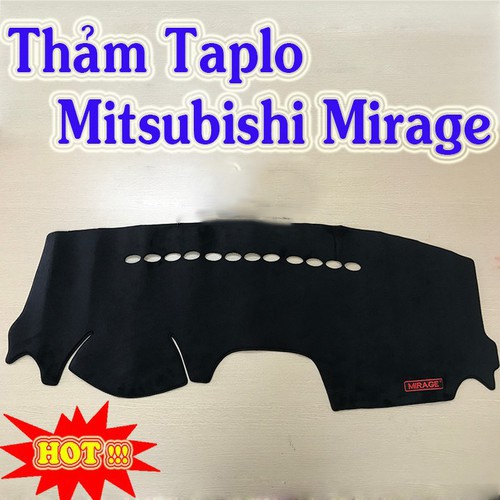 Thảm Taplo Lông Cừu Xe Mirage đời 2015 2016 2017 2018 2019 2020 có chống trượt