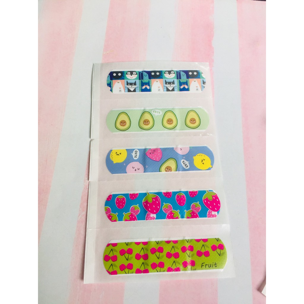 Set 5 băng dán cá nhân siêu xinh - urgo-  băng dán vết thương cá nhân nhiều chủng loại- băng gâu giá rẻ nhất