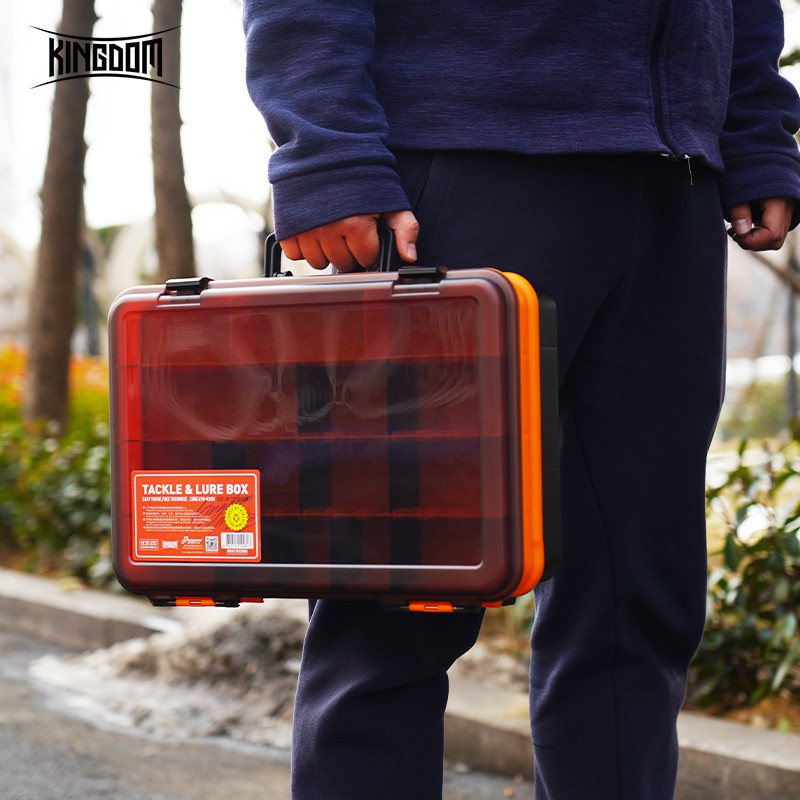 Hộp Kingdom đựng dụng cụ câu cá hai tầng sức chứa lớn đa năng