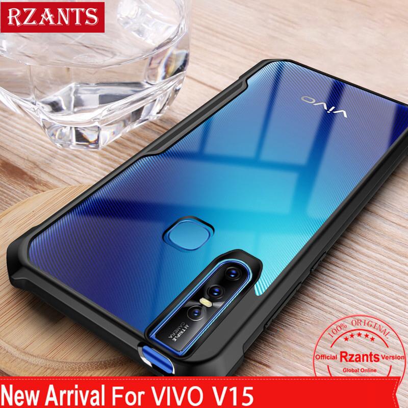 Ốp lưng điện thoại mỏng viền cạnh mặt lưng trong suốt chống sốc dành cho VIVO V15