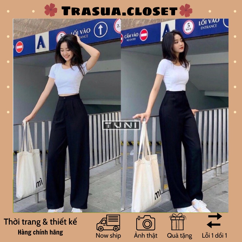 Quà tặng kèm 1 dây buộc tóc xinh xắn dễ thương buộc chắc chắn nhiều màu ngẫu nhiên phong cách cho nữ quần ống rộng TSQ64 | BigBuy360 - bigbuy360.vn