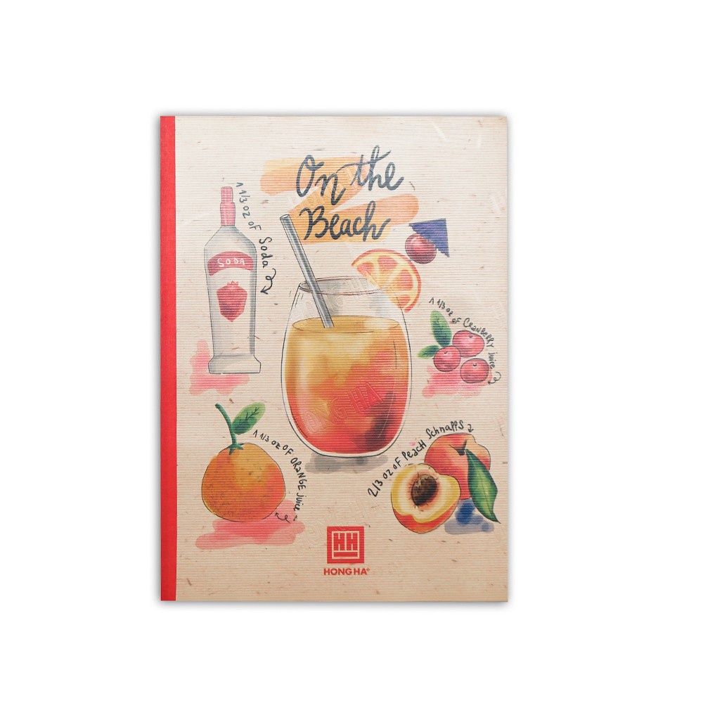 Combo 5 quyển Vở kẻ ngang Hồng Hà 200 trang Study Cocktail 1429