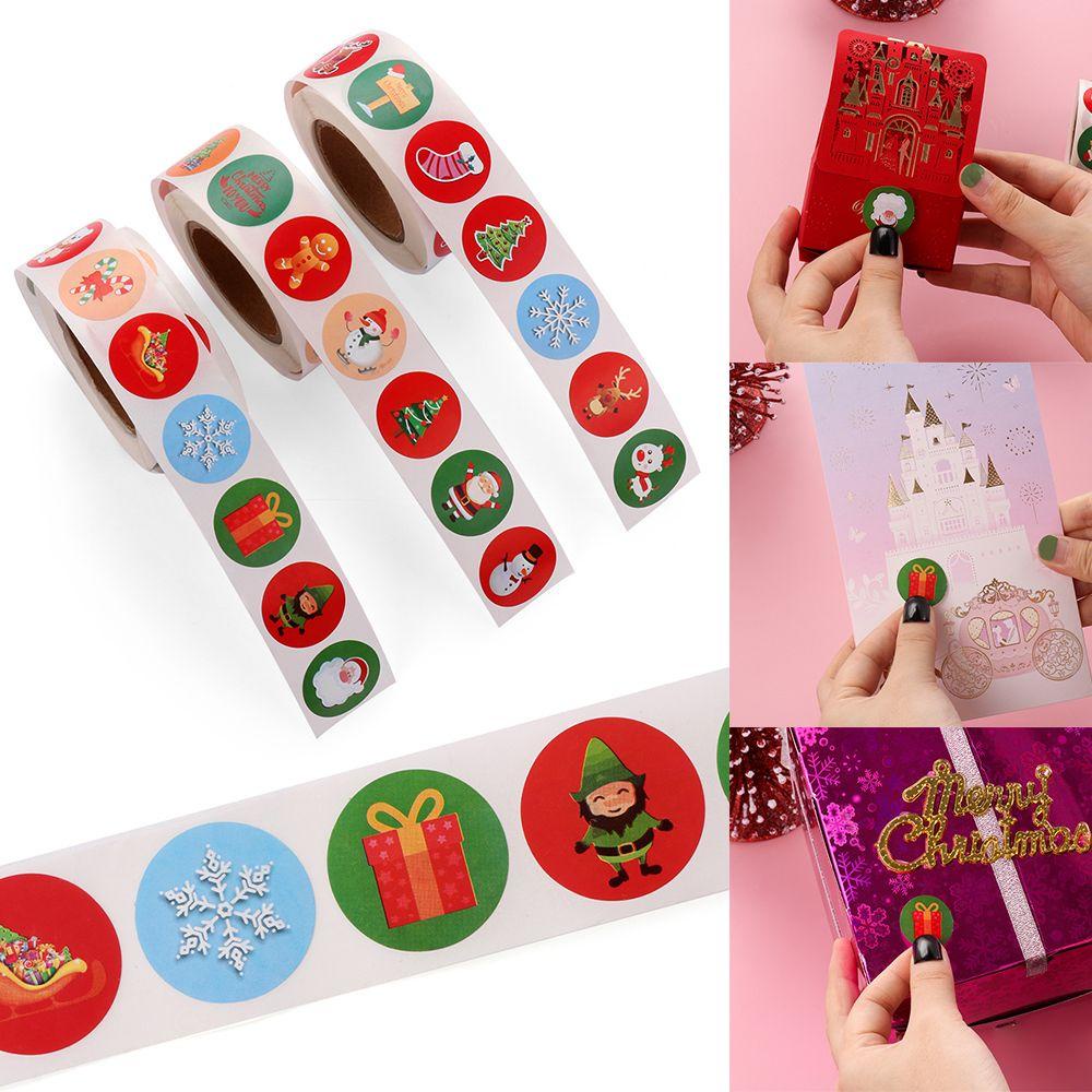 Set 500 Miếng Dán Trang Trí Hộp Quà Giáng Sinh