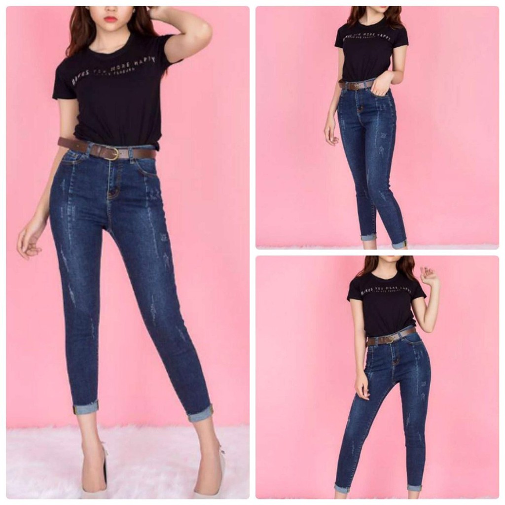 QUẦN JEAN CÀO 9 TẤC VẢI CO GIÃN CAO CẤP SIZE 25-35