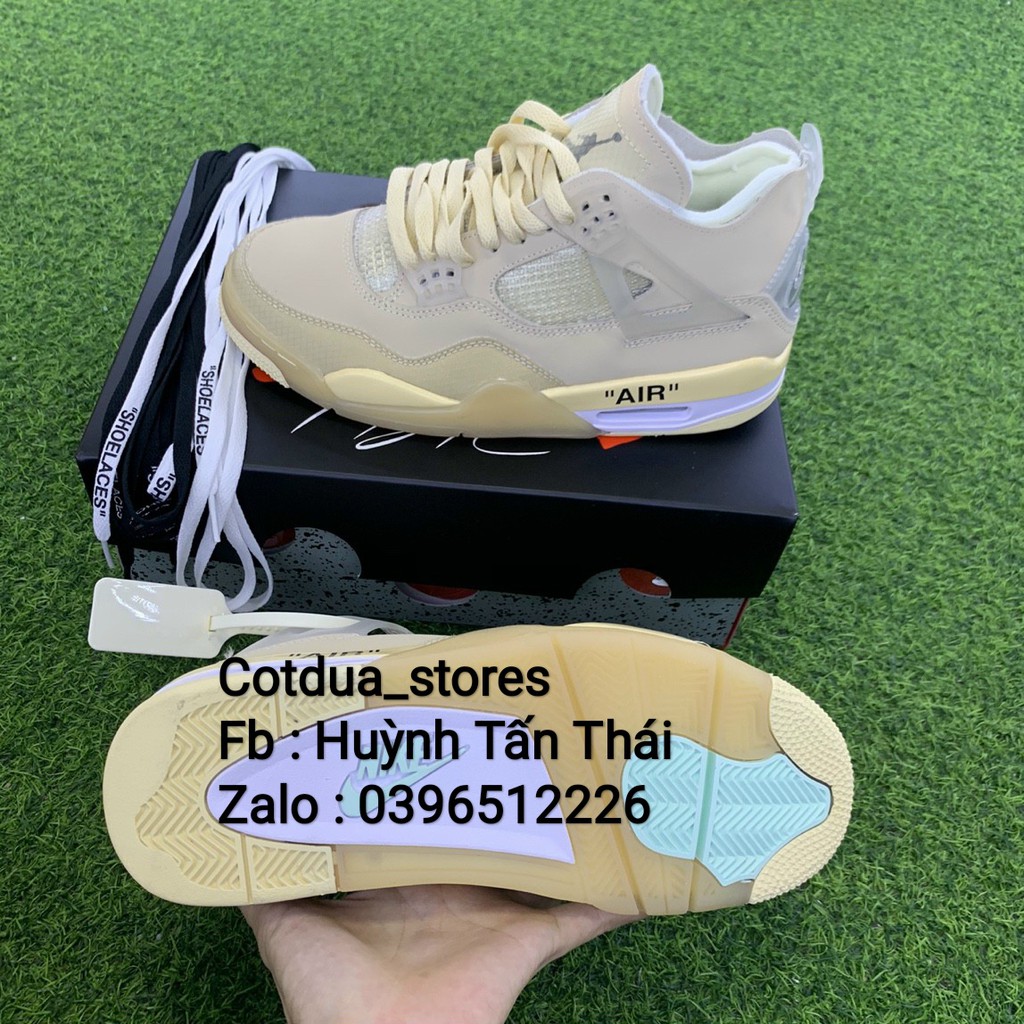 Giầy thể thao bóng rổ jordan ofwhite 4 chuẩn 1:1 chất lượng ( full phụ kiện + free ship ) | BigBuy360 - bigbuy360.vn