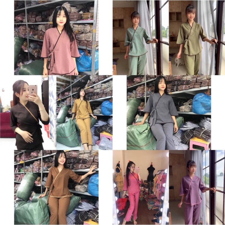 [Giá rẻ bất ngờ] Đồ lam đi chùa(nơ nhật không thêu) | BigBuy360 - bigbuy360.vn