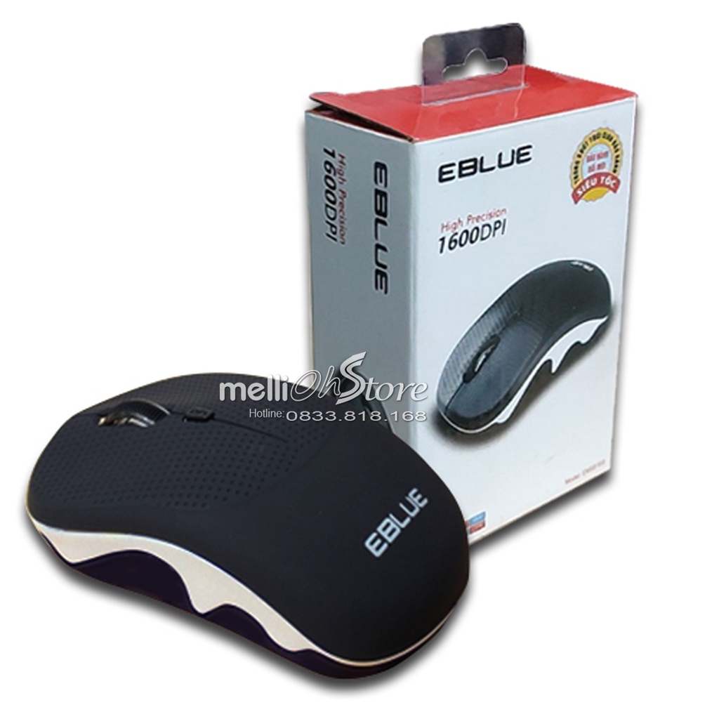 [CHÍNH HÃNG] Mouse Chuột Không Dây EBLUE EMS816B Tặng Kèm Pin