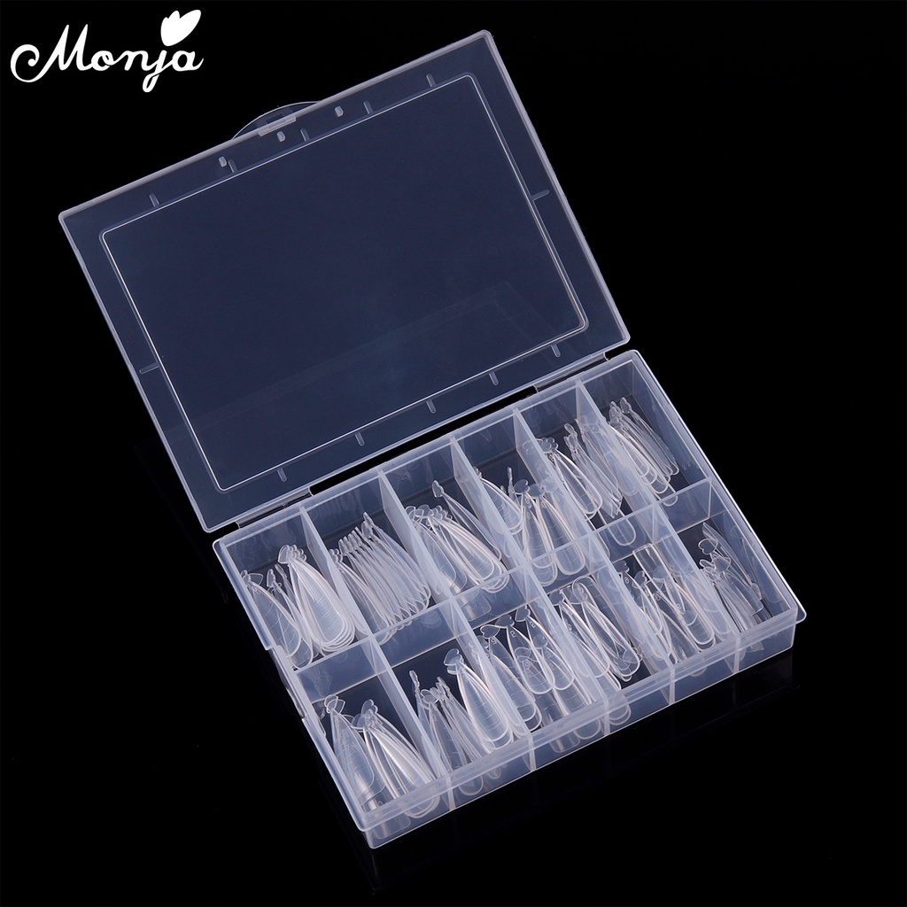 Set 120 Móng Tay Giả Khuôn Poly Gel Cho Trang Trí Móng Tay Nghệ Thuật