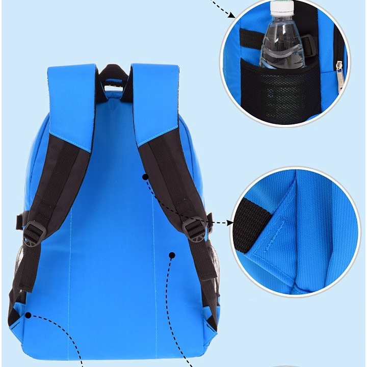 Balo học sinh siêu nhẹ, chống thấm nước cao cấp size 45cm - BLHS15