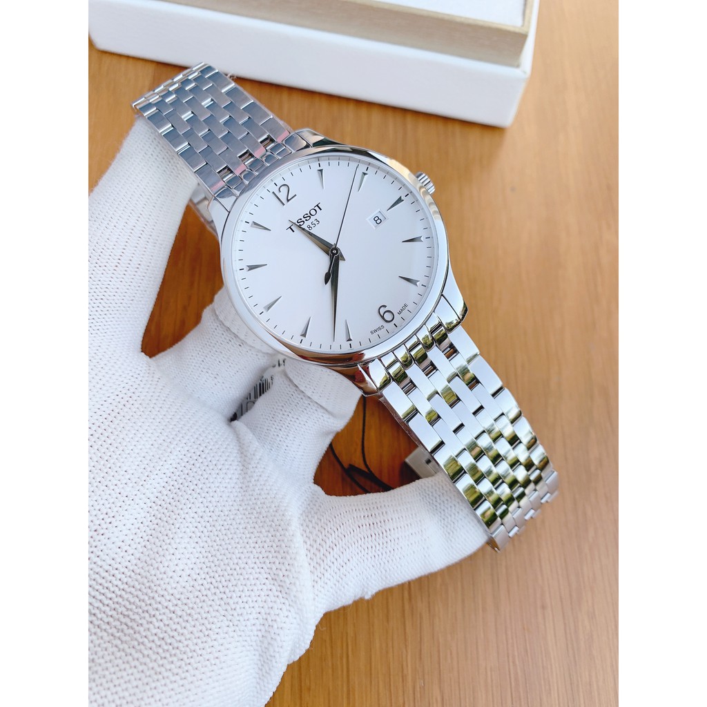 Đồng hồ nam chính hãng Tissot Tradition T063.610.11.037.00  - Máy Quartz pin Thụy Sĩ - Kính Sapphire