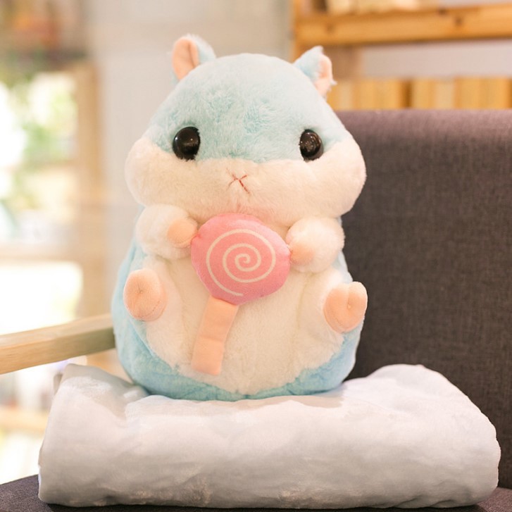 Gấu bông Hamster kèm mền 3 trong 1 PA9287