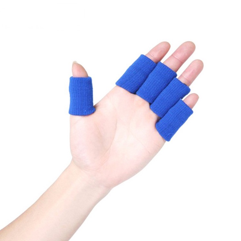 Set 10 Ống Bọc Ngón Tay Co Giãn Hỗ Trợ Giảm Đau Khớp Chơi Bóng Chuyền/Thể Thao Ngoài Trời