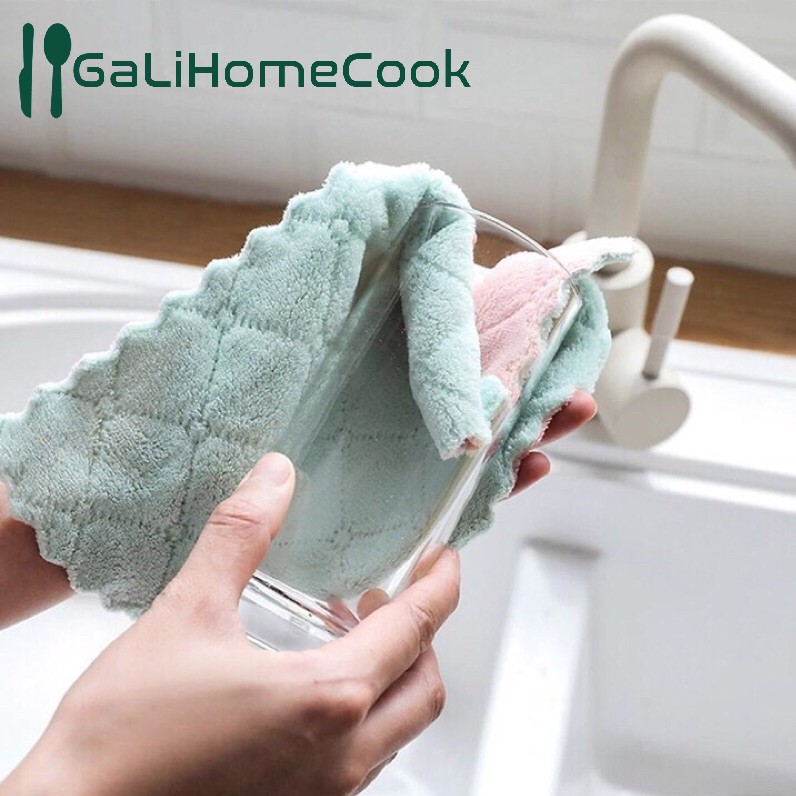 Khăn lau bếp đa năng gia dụng mẫu mới 2 mặt siêu thấm hút mềm mịn | BigBuy360 - bigbuy360.vn