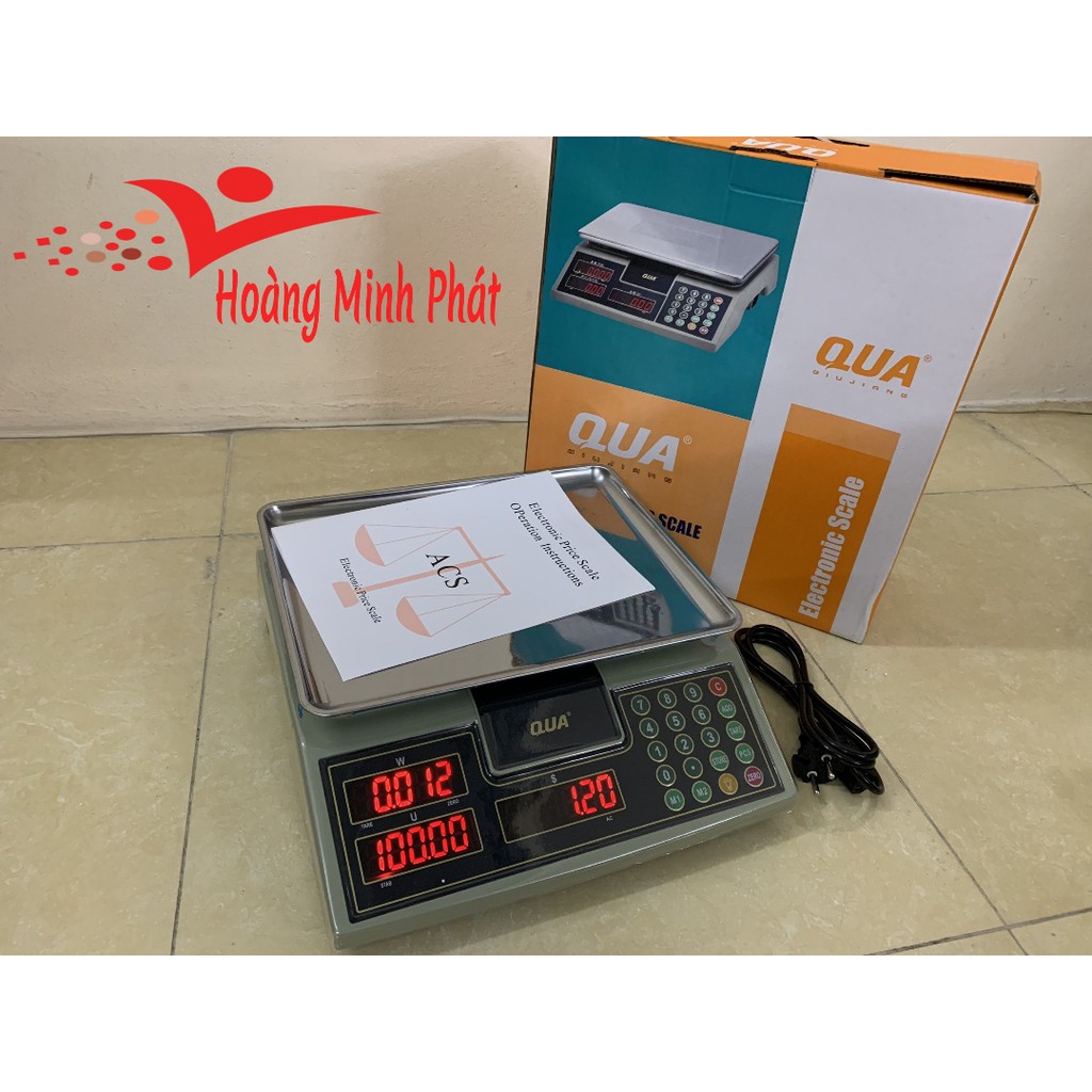 CÂN ĐIỆN TỬ TÍNH TIỀN BÁN HÀNG SIÊU THỊ TẠP HÓA 30kg/1gam Qua910 ĐÀI LOAN CẤP. BẢO HÀNH 2 NĂM. MÀN HÌNH 2 MẶT TRƯỚC