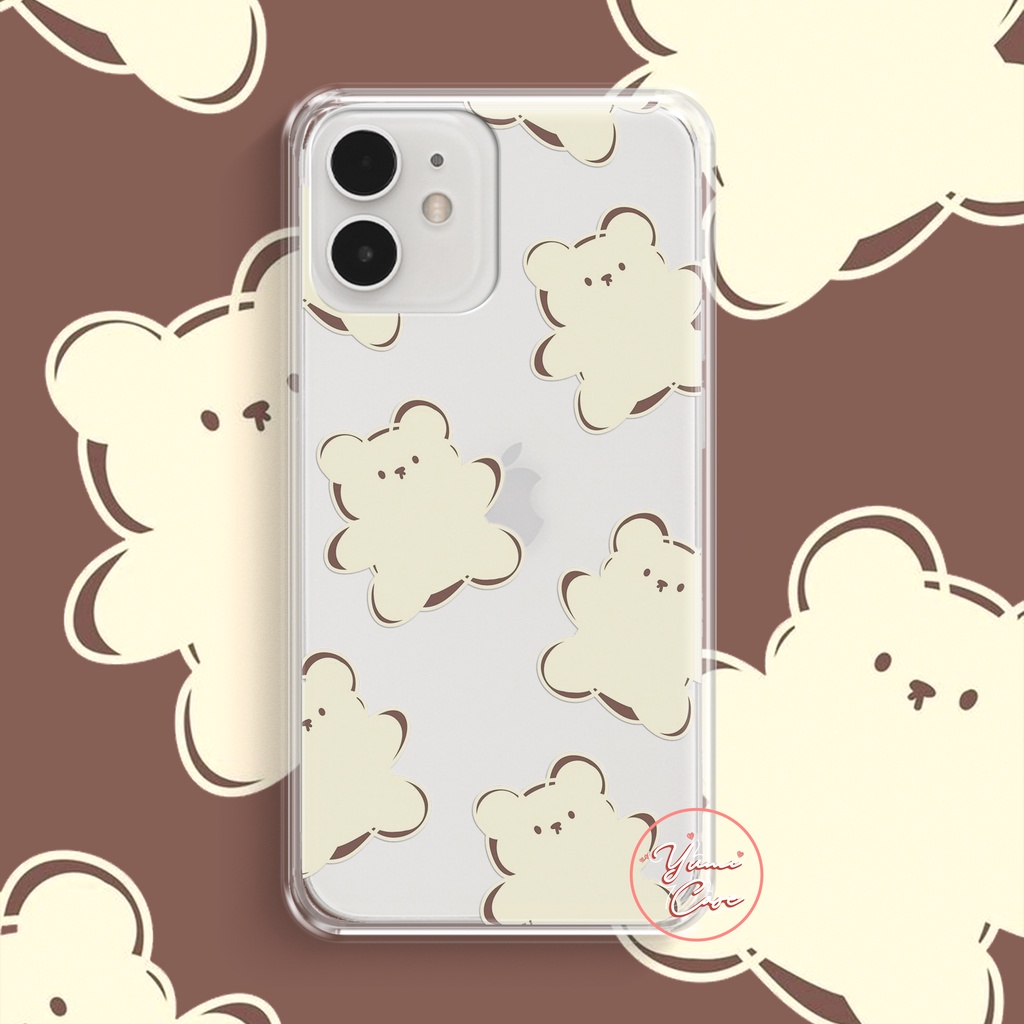 Ốp điện thoại cho Iphone Samsung Vsmart Oppo Huawei Xiaomi Vivo Nokia Realme Poco Redmi GẤU 2-3 Yumi Case
