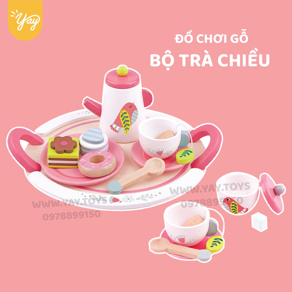 Bộ Đồ Chơi Gỗ Cao Cấp - Tiệc Trà Chiều Cho Bé 3+ - Tooky Toy