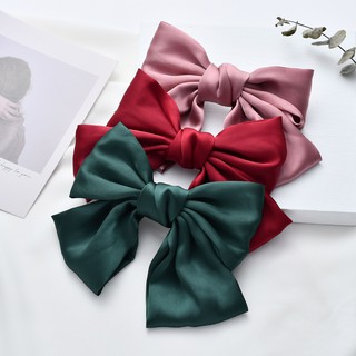 Kẹp Tóc Nơ Bằng Lụa satin Cỡ Lớn C138
