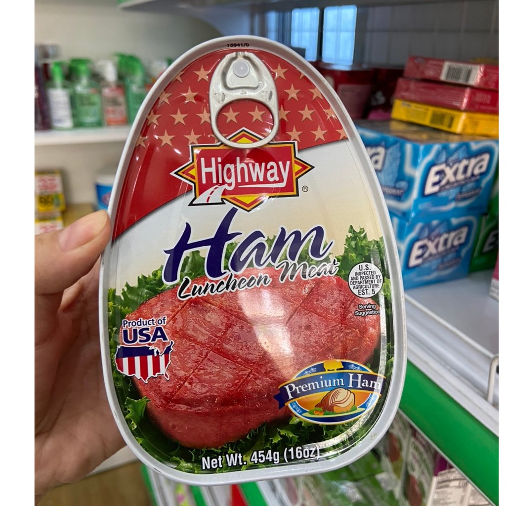 Thịt Heo đóng hộp Ham Luncheon Meat Hightway 454g DATE 2023