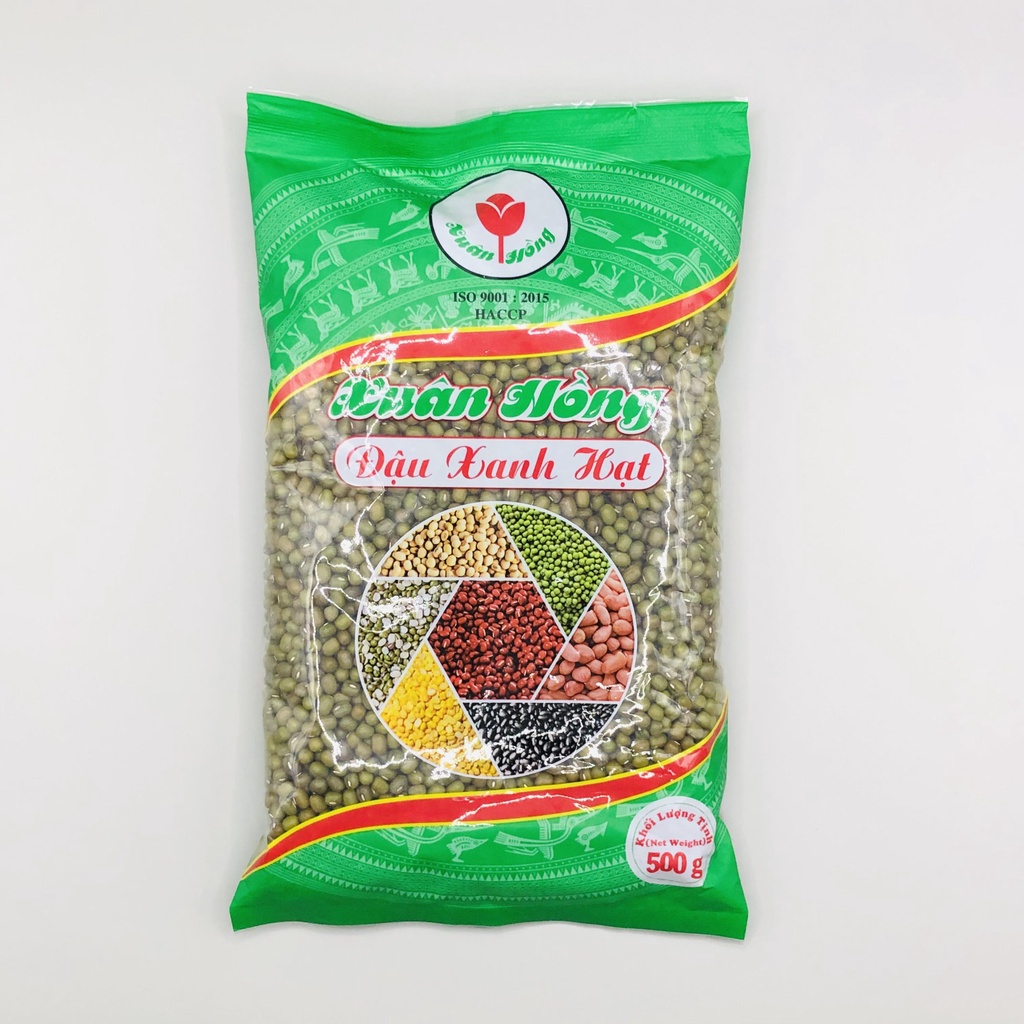 Combo 2 gói Đậu xanh hạt đậu xanh nguyên hạt đỗ xanh Xuân Hồng 500g