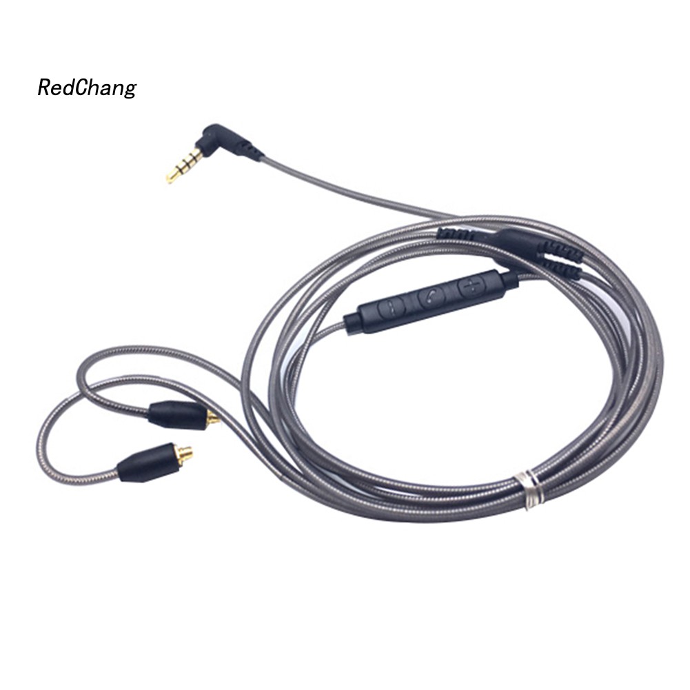 Dây Cáp Âm Lượng Tai Nghe Có Mic Cho Shure Se215 Se315 Se535