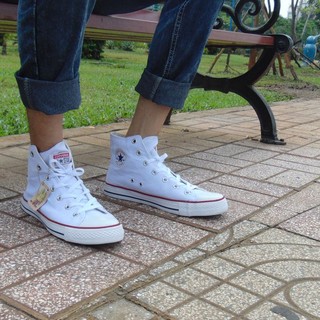 Giày allstar cổ cao màu trắng nam