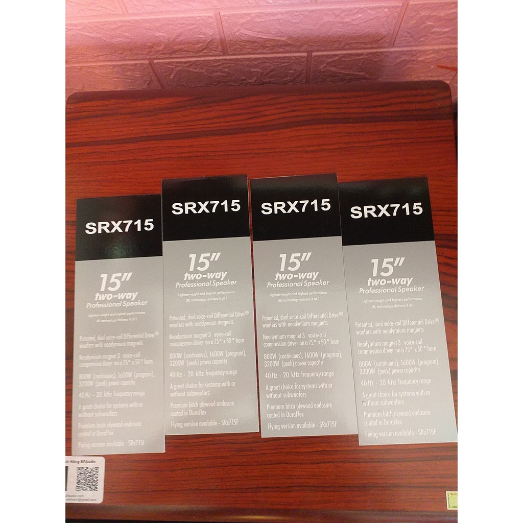 Tem JBL SRX 715 Decal Dán Mặt Loa có keo dính