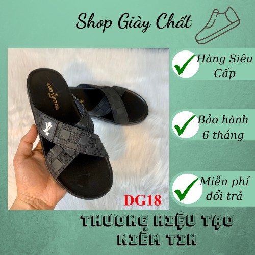 Dép Nam LV ❤️FREESHIP❤️ Dép 2 quai - Dép LV quai ngang DG02