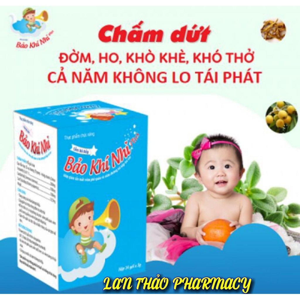 [Chính Hãng] Bảo khí nhi hộp 14 gói giúp bé tăng cường sức khỏe đường hô hấp hiệu quả