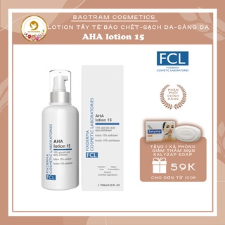 Fcl aha lotion 15, lotion làm sạch da, tẩy tế bào chết, làm sáng da, dưỡng body – 100ml