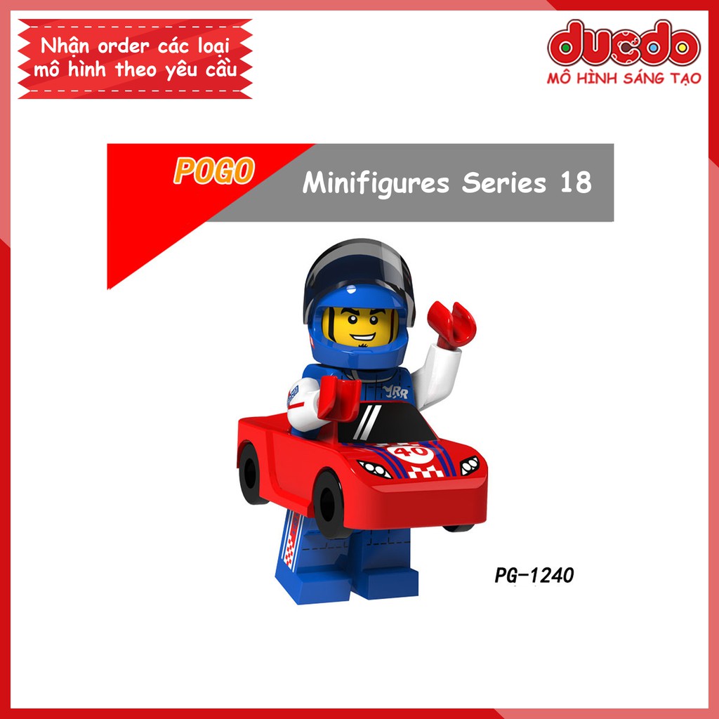 Minifigures Series 18 kỷ niệm sinh nhật 40 năm - Đồ chơi Lắp ghép Xếp hình Mô hình nhân vật Mini Pogo PG 8151