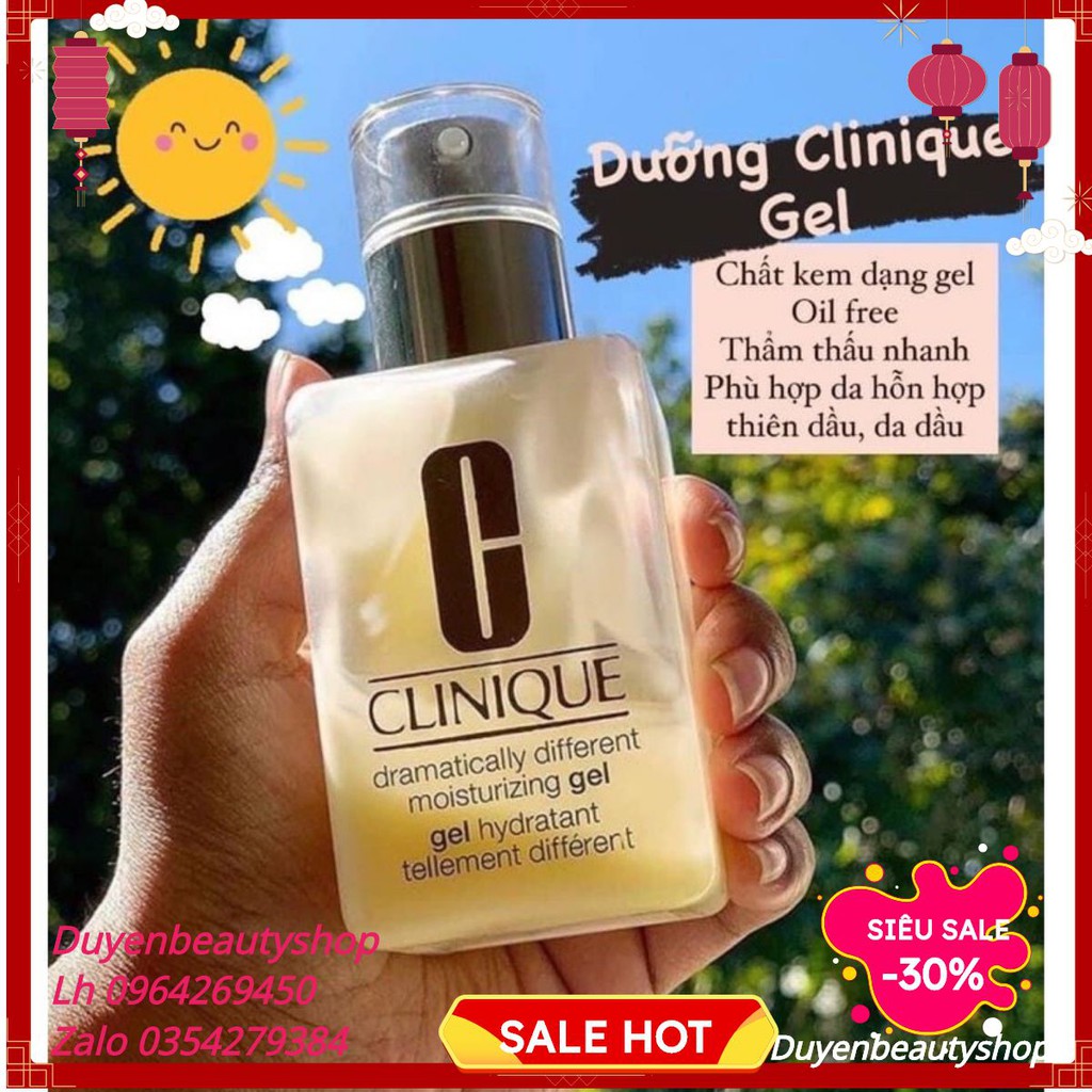 Kem lót dưỡng ẩm clinique gel 125ml