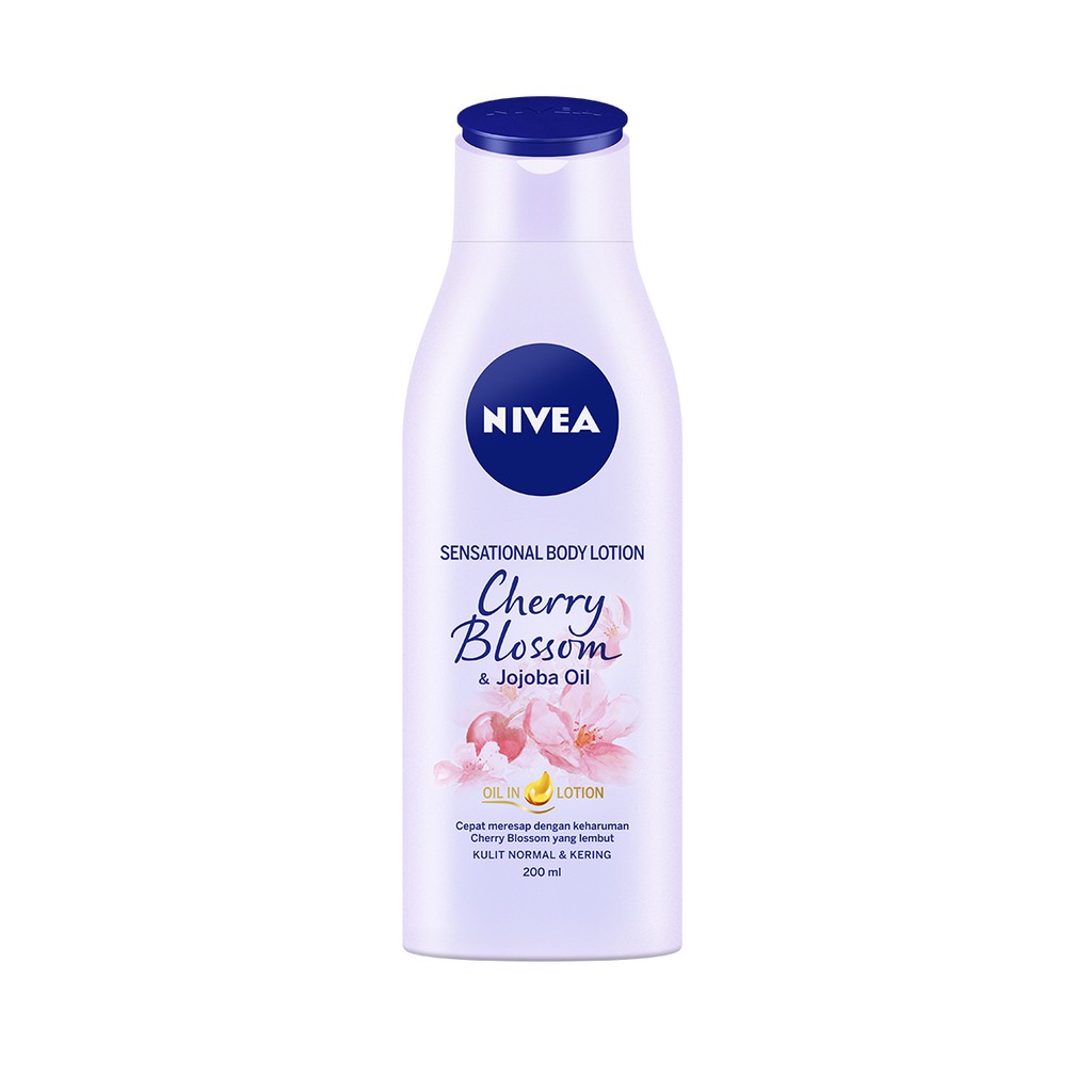 (Hàng Mới Về) Sữa Dưỡng Thể Nivea Sensational 100ml Chiết Xuất Hoa Anh Đào Và Jojoba