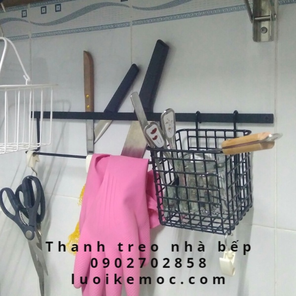 Thanh treo dụng cụ nhà bếp, treo khăn - Giá treo đa năng