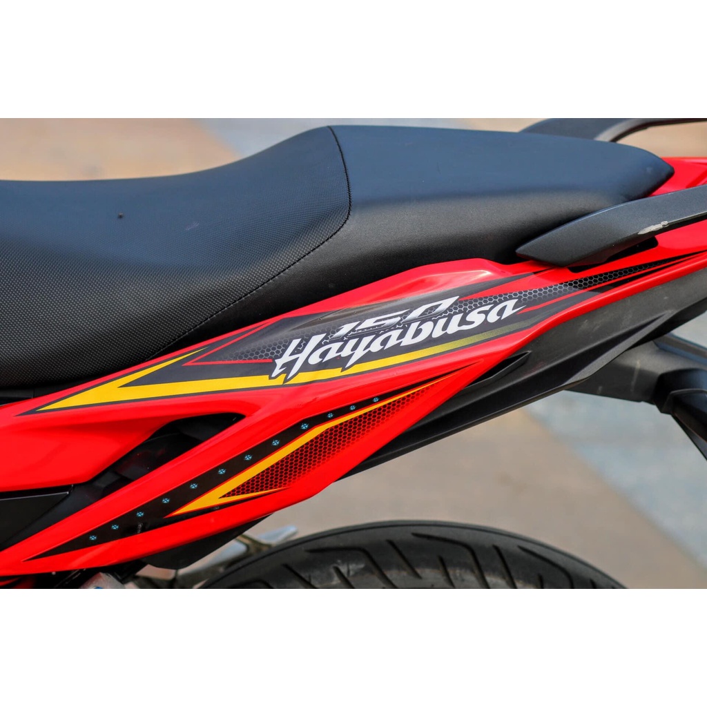 [Siêu Sale] Tem Decal Rời mẫu chữ tàu Hayabusa cho Winner X đỏ - tem 3 lớp cao cấp không bay màu