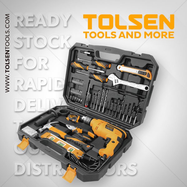 bộ dụng cụ máy khoan 710w + 94 món tolsen 95pcs tools set 79685