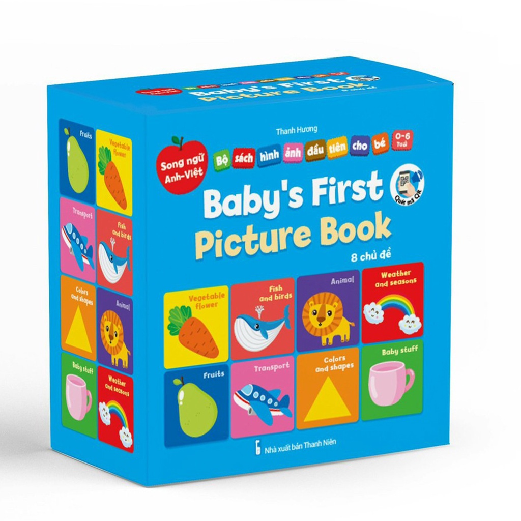 Sách - Bộ Bìa Cứng Thư Viện Hình Ảnh Đầu Tiên Cho Bé Về Thế Giới Xung Quanh Baby' First Picture Book (8 Cuốn)