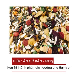 Thức Ăn Ngũ Cốc Cơ Bản dành cho Hamster - Gói 500gr - [Nông Trại Thú Cưng]