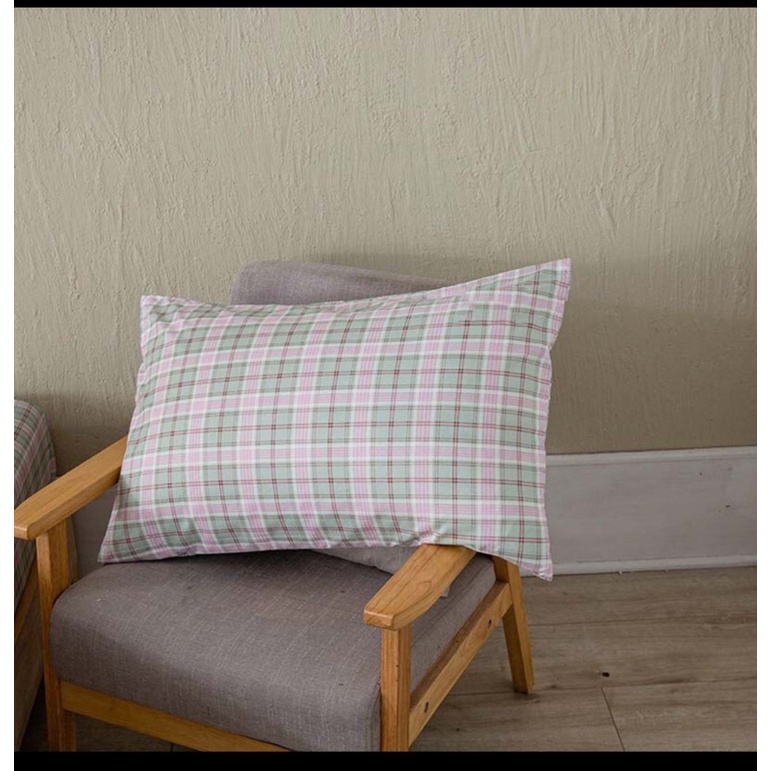 Vỏ gối nằm,gối đầu (không khóa kéo) cotton tici kẻ vải dày đẹp không xù lông | BigBuy360 - bigbuy360.vn