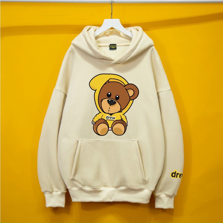 Áo Hoodie Drew House Gấu, 3 màu Be, Đen, Trắng HOT Trend - Form Rộng CHUẨN Xu Hướng, Chất Nỉ Bông Unisex Nam Nữ KKim | BigBuy360 - bigbuy360.vn