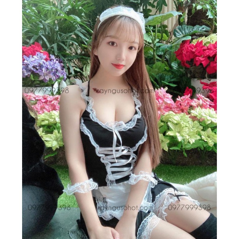 ( ảnh thật tự chụp ) cosplay hóa trang hầu gái , bồi bàn sexy gợi cảm quyến rũ | BigBuy360 - bigbuy360.vn