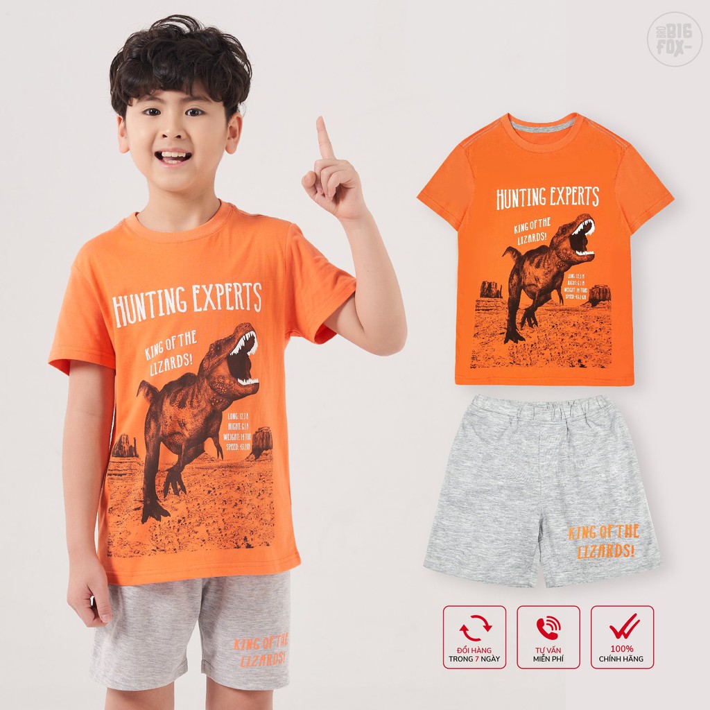 [MÃ BIGFBIF10 GIẢM 10K] Bộ Bé Trai Bigfox Bộ Cộc Tay Cho Bé Mùa Hè Chất Cotton In Nhiều Hình Mã Xuất 002