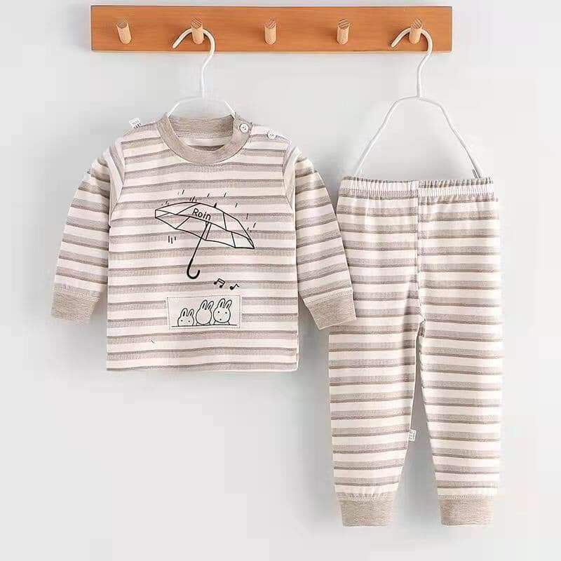 Bộ cotton len quảng châu cho bé trai bé gái